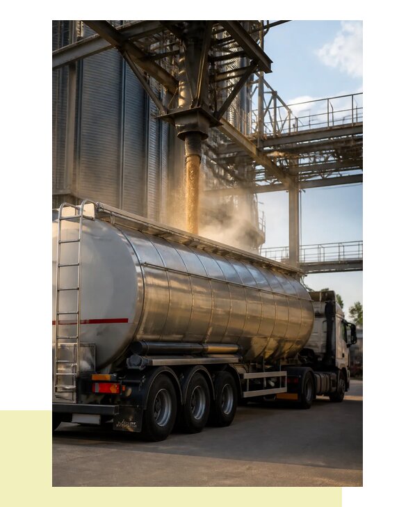Перевозка зерна автоцистернами с доставкой напрямую в Ярославль